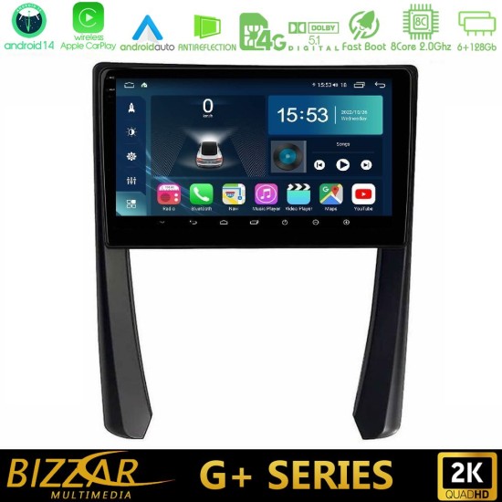 Bizzar G+ Series Porsche 911/Cayman/Boxster 8core Android14 6+128GB Navigation Multimedia Tablet 9"