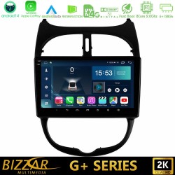 Bizzar G+ Series Peugeot 206 8core Android14 6+128GB Navigation Multimedia Tablet 9" Bizzar G+ Series Peugeot 206 8core Android14 6+128GB Navigation Multimedia Tablet 9"