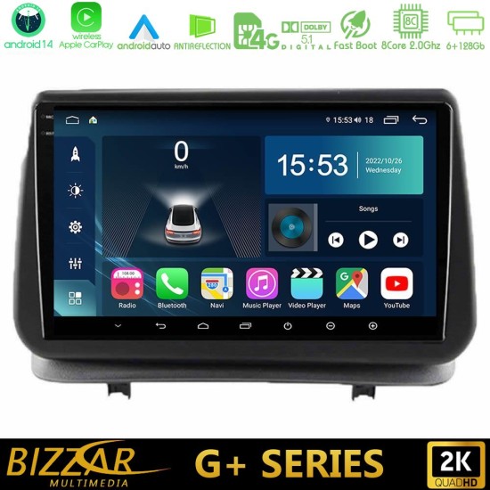 Bizzar G+ Series Renault Clio 2005-2012 8core Android14 6+128GB Navigation Multimedia Tablet 9" Bizzar G+ Series Renault Clio 2005-2012 8core Android14 6+128GB Navigation Multimedia Tablet 9"