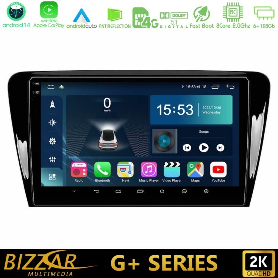 Bizzar G+ Series Skoda Octavia 7 8core Android14 6+128GB Navigation Multimedia Tablet 10" Bizzar G+ Series Skoda Octavia 7 8core Android14 6+128GB Navigation Multimedia Tablet 10"