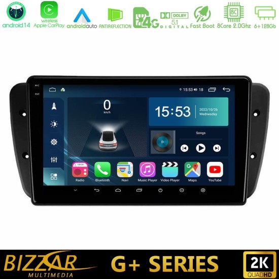 Bizzar G+ Series Seat Ibiza 2008-2012 8Core Android14 6+128GB Navigation Multimedia Tablet 9" Bizzar G+ Series Seat Ibiza 2008-2012 8Core Android14 6+128GB Navigation Multimedia Tablet 9"