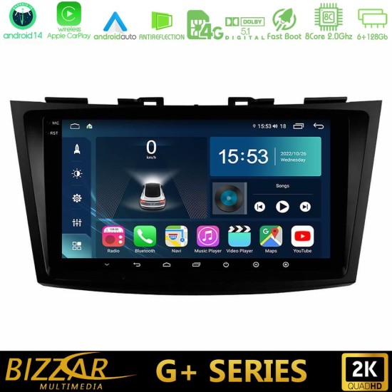 Bizzar G+ Series Suzuki Swift 2011-2016 8core Android14 6+128GB Navigation Multimedia Tablet 9" Bizzar G+ Series Suzuki Swift 2011-2016 8core Android14 6+128GB Navigation Multimedia Tablet 9"