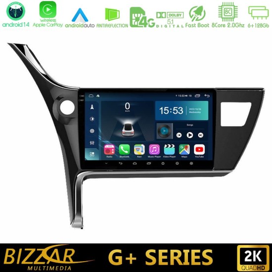 Bizzar G+ Series Toyota Corolla 2017-2018 8core Android14 6+128GB Navigation Multimedia Tablet 10" Bizzar G+ Series Toyota Corolla 2017-2018 8core Android14 6+128GB Navigation Multimedia Tablet 10"