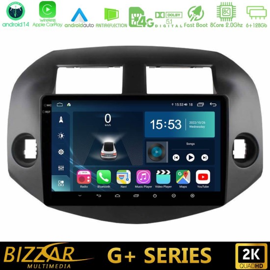 Bizzar G+ Series Toyota Rav4 2006-2012 8core Android14 6+128GB Navigation Multimedia Tablet 10" Bizzar G+ Series Toyota Rav4 2006-2012 8core Android14 6+128GB Navigation Multimedia Tablet 10"