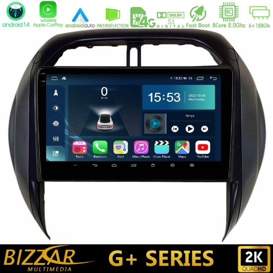 Bizzar G+ Series Toyota RAV4 2001 – 2005 8core Android14 6+128GB Navigation Multimedia Tablet 9" Bizzar G+ Series Toyota RAV4 2001 – 2005 8core Android14 6+128GB Navigation Multimedia Tablet 9"