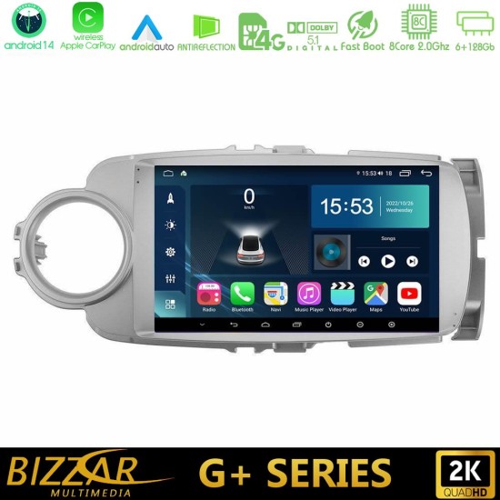 Bizzar G+ Series Toyota Yaris 8core Android14 6+128GB Navigation Multimedia Tablet 9" Bizzar G+ Series Toyota Yaris 8core Android14 6+128GB Navigation Multimedia Tablet 9"