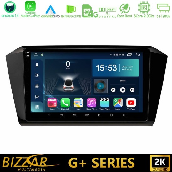 Bizzar G+ Series VW Passat 8core Android14 6+128GB Navigation Multimedia Tablet 10" Bizzar G+ Series VW Passat 8core Android14 6+128GB Navigation Multimedia Tablet 10"