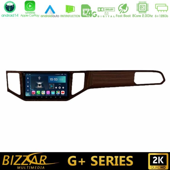 Bizzar G+ Series VW Sportsvan 2014-2020 8Core Android14 6+128GB Navigation Multimedia Tablet 9" (Ξύλινη απόχρωση) Bizzar G+ Series VW Sportsvan 2014-2020 8Core Android14 6+128GB Navigation Multimedia Tablet 9" (Ξύλινη απόχρωση)