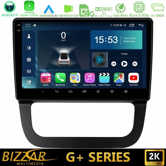 Bizzar G+ Series VW Jetta 8core Android14 6+128GB Navigation Multimedia Tablet 10" Bizzar G+ Series VW Jetta 8core Android14 6+128GB Navigation Multimedia Tablet 10"