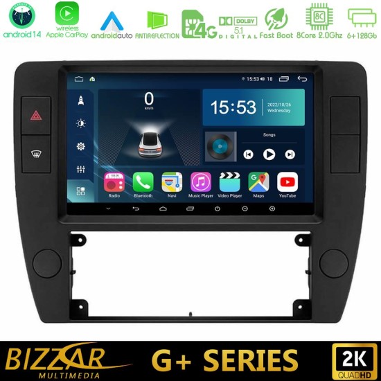 Bizzar G+ Series VW Passat B5 2001-2005 8core Android14 6+128GB Navigation Multimedia Tablet 9" Bizzar G+ Series VW Passat B5 2001-2005 8core Android14 6+128GB Navigation Multimedia Tablet 9"
