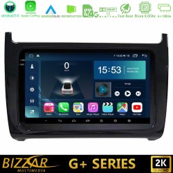 Bizzar G+ Series Vw Polo 2009-2014 8core Android14 6+128GB Navigation Multimedia Tablet 9"