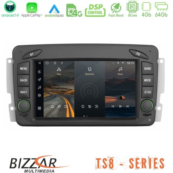 Bizzar OEM Mercedes C Class/CLK Class (W203/W209) 8core Android14 4+64GB Navigation Multimedia Deckless 7" με Carplay/AndroidAuto (OEM Style) Bizzar OEM Mercedes C Class/CLK Class (W203/W209) 8core Android14 4+64GB Navigation Multimedia Deckless 7" με Carplay/AndroidAuto (OEM Style)
