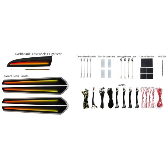 Ατμοσφαιρικός Φωτισμός BMW X3/X4 (F25/F26) OEM Ambient Light Full Kit Ατμοσφαιρικός Φωτισμός BMW X3/X4 (F25/F26) OEM Ambient Light Full Kit