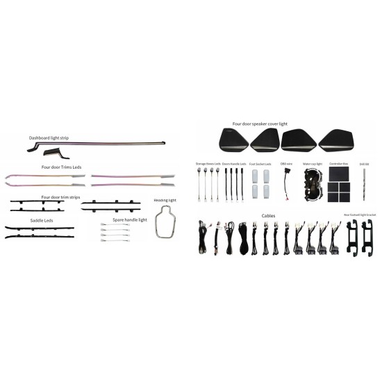 Ατμοσφαιρικός Φωτισμός Audi A4 (B9/8W) 2017-2025 OEM Ambient Light Full Kit