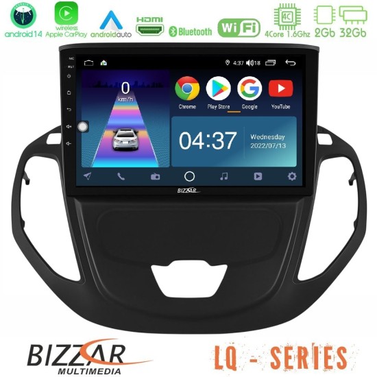 Bizzar LQ Series 4Core Android14 2+32GB Ford Transit Courier 2015-2023 Navigation Multimedia Tablet 9" Με Carplay & Android Auto Bizzar LQ Series 4Core Android14 2+32GB Ford Transit Courier 2015-2023 Navigation Multimedia Tablet 9" Με Carplay & Android Auto