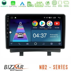 Bizzar ND2 Series 8Core Android14 2+32GB Opel Zafira Navigation Multimedia Tablet 9" Με Carplay & Android Auto