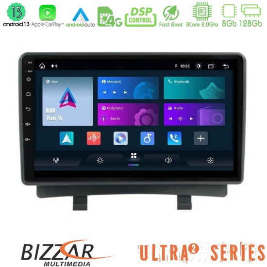 Bizzar Ultra Series Opel Zafira 8core Android13 8+128GB Navigation Multimedia Tablet 9"