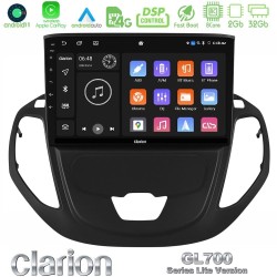 Clarion GL700 Lite Series 8Core Android11 2+32GB Ford Transit Courier 2015-2023 Navigation Multimedia Tablet 9" Με Carplay & Android Auto