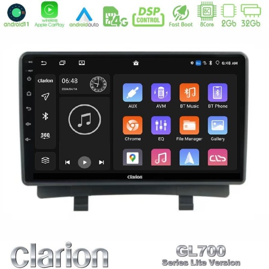 Clarion GL700 Lite Series 8Core Android11 2+32GB Opel Zafira Navigation Multimedia Tablet 9" Με Carplay & Android Auto Clarion GL700 Lite Series 8Core Android11 2+32GB Opel Zafira Navigation Multimedia Tablet 9" Με Carplay & Android Auto
