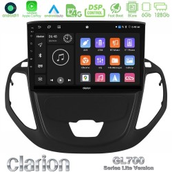 Clarion GL700 Lite Series 8Core Android11 6+128GB Ford Transit Courier 2015-2023 Navigation Multimedia Tablet 9" Με Carplay & Android Auto