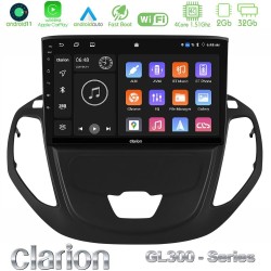 Clarion GL300 Series 4Core Android11 2+32GB Ford Transit Courier 2015-2023 Navigation Multimedia Tablet 9" Με Carplay & Android Auto Clarion GL300 Series 4Core Android11 2+32GB Ford Transit Courier 2015-2023 Navigation Multimedia Tablet 9" Με Carplay & Android Auto