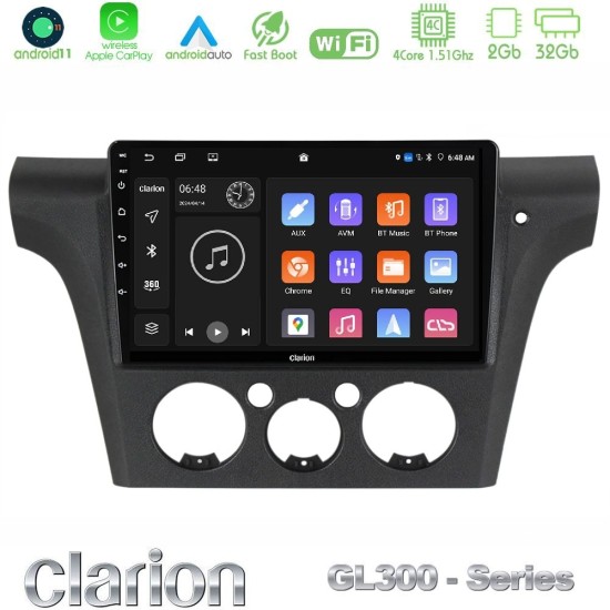Clarion GL300 Series 4Core Android11 2+32GB Mitsubishi Outlander 2002 – 2007 Navigation Multimedia Tablet 10" Με Carplay & Android Auto Clarion GL300 Series 4Core Android11 2+32GB Mitsubishi Outlander 2002 – 2007 Navigation Multimedia Tablet 10" Με Carplay & Android Auto