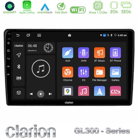 Clarion GL300 Series 4Core Android11 2+32GB Mitsubishi Outlander 2002 – 2007 Navigation Multimedia Tablet 10" Με Carplay & Android Auto Clarion GL300 Series 4Core Android11 2+32GB Mitsubishi Outlander 2002 – 2007 Navigation Multimedia Tablet 10" Με Carplay & Android Auto