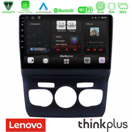 Lenovo Thinkplus Series 4Core Android15 2+32GB Citroen C4L Navigation Multimedia Tablet 10" Με Carplay & Android Auto Lenovo Thinkplus Series 4Core Android15 2+32GB Citroen C4L Navigation Multimedia Tablet 10" Με Carplay & Android Auto