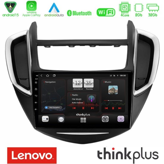 Lenovo Thinkplus Series 4Core Android15 2+32GB  Chevrolet Trax 2013-2020 Navigation Multimedia Tablet 9" Με Carplay & Android Auto