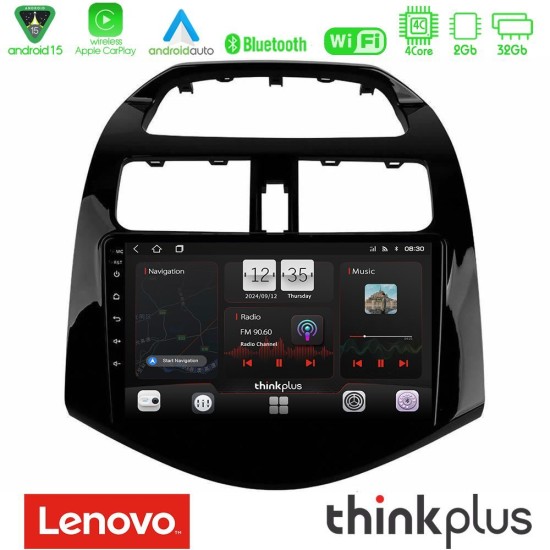 Lenovo Thinkplus Series 4Core Android15 2+32GB  Chevrolet Spark 2009-2015 Navigation Multimedia Tablet 9" Με Carplay & Android Auto