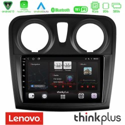 Lenovo Thinkplus Series 4Core Android15 2+32GB  Dacia Sandero 2014-2020 Navigation Multimedia Tablet 9" Με Carplay & Android Auto