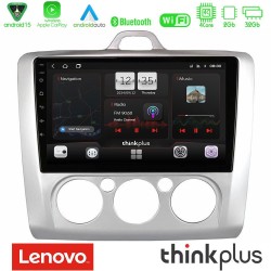 Lenovo Thinkplus Series 4Core Android15 2+32GB  Ford Focus Manual AC Navigation Multimedia Tablet 9" Με Carplay & Android Auto