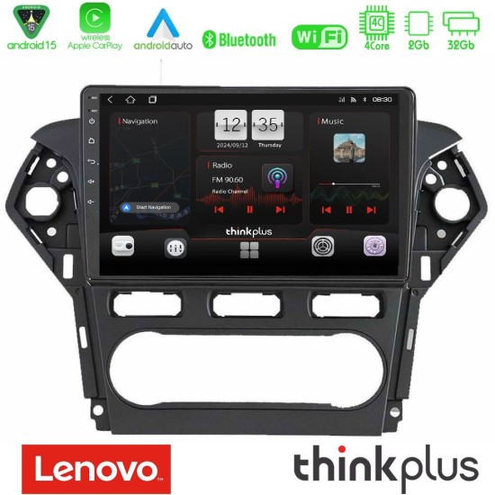 Lenovo Thinkplus Series 4Core Android15 2+32GB Ford Mondeo 2011-2014 Navigation Multimedia Tablet 10" Με Carplay & Android Auto Lenovo Thinkplus Series 4Core Android15 2+32GB Ford Mondeo 2011-2014 Navigation Multimedia Tablet 10" Με Carplay & Android Auto