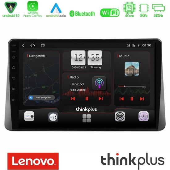 Lenovo Thinkplus Series 4Core Android15 2+32GB Ford Focus 2019-> Navigation Multimedia Tablet 9" Με Carplay & Android Auto Lenovo Thinkplus Series 4Core Android15 2+32GB Ford Focus 2019-> Navigation Multimedia Tablet 9" Με Carplay & Android Auto
