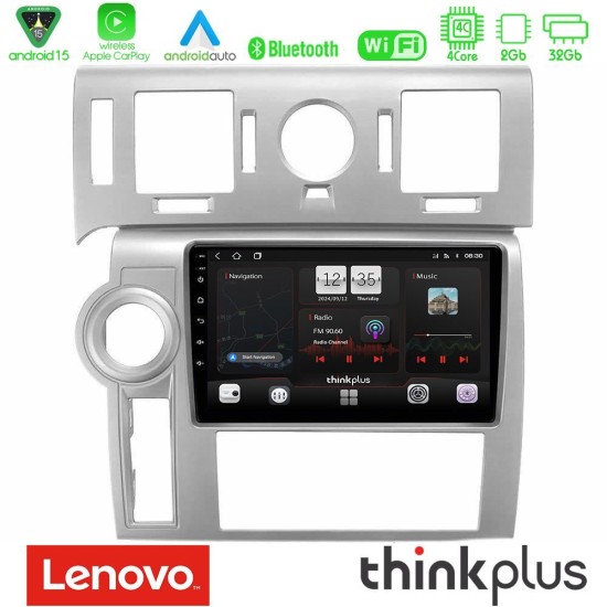 Lenovo Thinkplus Series 4Core Android15 2+32GB  Hummer H2 2008-2009 Navigation Multimedia Tablet 9" Με Carplay & Android Auto