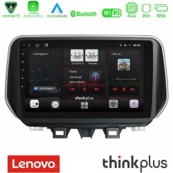 Lenovo Thinkplus Series 4Core Android15 2+32GB  Hyundai ix35 Navigation Multimedia Tablet 10" Με Carplay & Android Auto