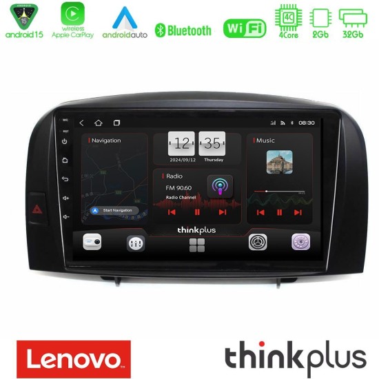 Lenovo Thinkplus Series 4Core Android15 2+32GB Hyundai Sonata 2005-2009 Navigation Multimedia Tablet 10" Με Carplay & Android Auto