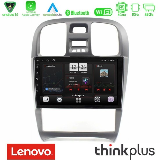 Lenovo Thinkplus Series 4Core Android15 2+32GB Hyundai Sonata 2001-2005 Navigation Multimedia Tablet 9" Με Carplay & Android Auto