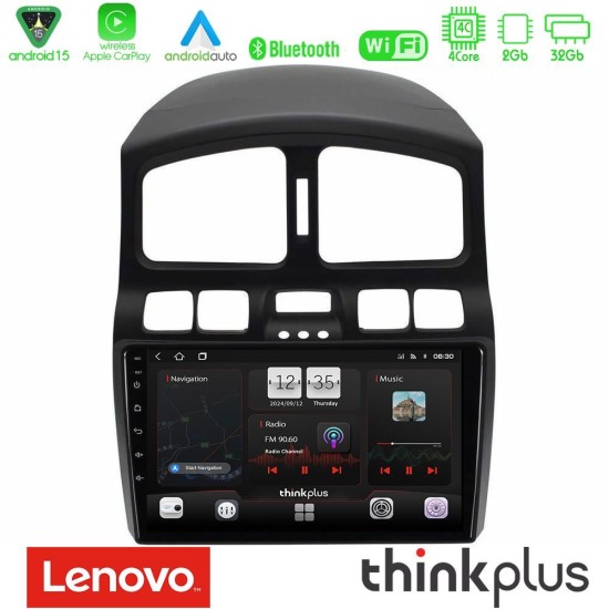 Lenovo Thinkplus Series 4Core Android15 2+32GB Hyundai Santa Fe 2000-2006 Navigation Multimedia Tablet 9" Με Carplay & Android Auto Lenovo Thinkplus Series 4Core Android15 2+32GB Hyundai Santa Fe 2000-2006 Navigation Multimedia Tablet 9" Με Carplay & Android Auto
