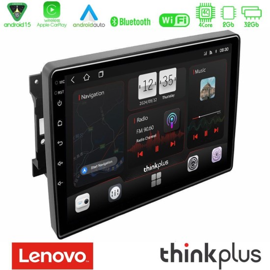 Lenovo Thinkplus Series 4Core Android15 2+32GB  Chrysler / Dodge / Jeep Navigation Multimedia Tablet 10" Με Carplay & Android Auto