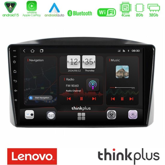 Lenovo Thinkplus Series 4Core Android15 2+32GB  Jeep Grand Cherokee 2005-2007 Navigation Multimedia Tablet 10" Με Carplay & Android Auto Με Carplay & Android Auto