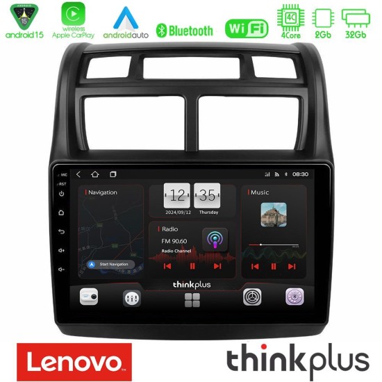 Lenovo Thinkplus Series 4Core Android15 2+32GB  Kia Sportage 2008-2011 Navigation Multimedia Tablet 9" Με Carplay & Android Auto