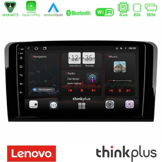Lenovo Thinkplus Series 4Core Android15 2+32GB Mercedes ML/GL Class Navigation Multimedia Tablet 9" Με Carplay & Android Auto Lenovo Thinkplus Series 4Core Android15 2+32GB Mercedes ML/GL Class Navigation Multimedia Tablet 9" Με Carplay & Android Auto