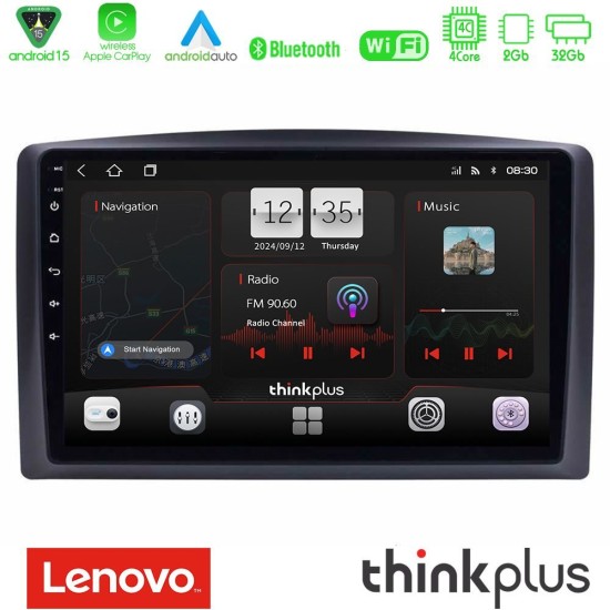 Lenovo Thinkplus Series 4Core Android15 2+32GB  Mercedes Vito 2015-2021 Navigation Multimedia Tablet 10" Με Carplay & Android Auto