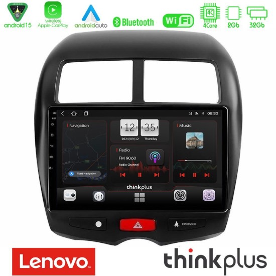Lenovo Thinkplus Series 4Core Android15 2+32GB Mitsubishi ASX Navigation Multimedia Tablet 10" Με Carplay & Android Auto Lenovo Thinkplus Series 4Core Android15 2+32GB Mitsubishi ASX Navigation Multimedia Tablet 10" Με Carplay & Android Auto