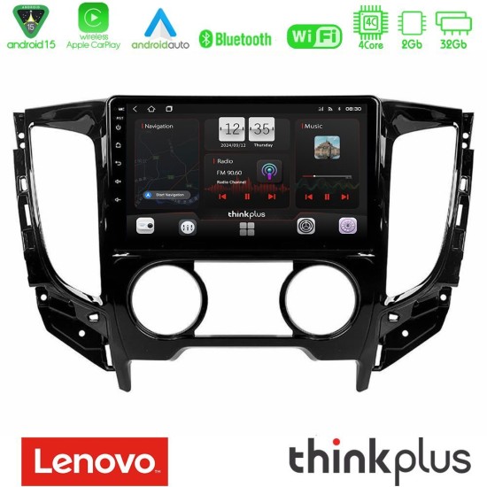 Lenovo Thinkplus Series 4Core Android15 2+32GB Mitsubishi L200 2016-> & Fiat Fullback (Manual A/C) Navigation Multimedia Tablet 9" Με Carplay & Android Auto Lenovo Thinkplus Series 4Core Android15 2+32GB Mitsubishi L200 2016-> & Fiat Fullback (Manual A/C) Navigation Multimedia Tablet 9" Με Carplay & Android Auto
