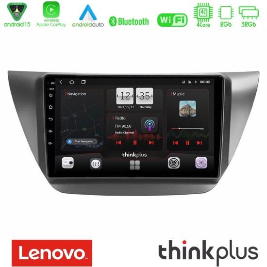 Lenovo Thinkplus Series 4Core Android15 2+32GB  Mitsubishi Lancer 2004 – 2008 Navigation Multimedia Tablet 9" Με Carplay & Android Auto