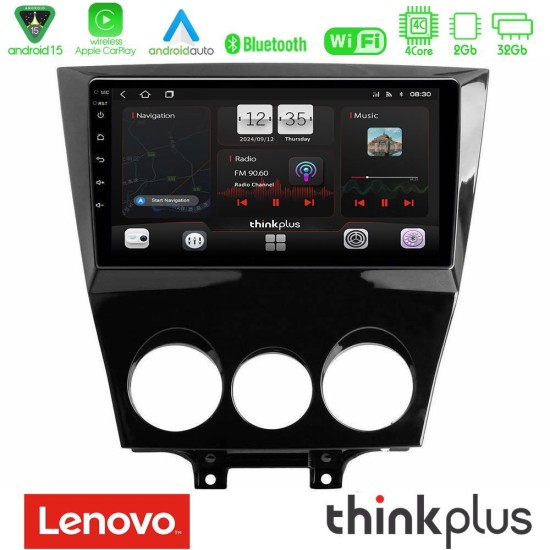 Lenovo Thinkplus Series 4Core Android15 2+32GB  Mazda RX8 2008-2012 Navigation Multimedia Tablet 9" Με Carplay & Android Auto