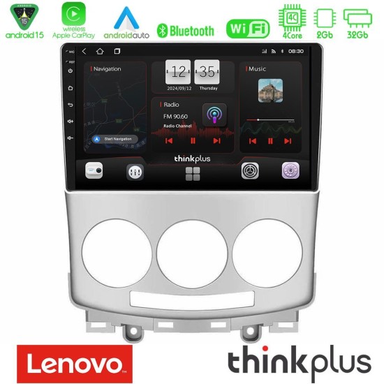 Lenovo Thinkplus Series 4Core Android15 2+32GB Mazda 5 2004-2010 Navigation Multimedia Tablet 9" Με Carplay & Android Auto Lenovo Thinkplus Series 4Core Android15 2+32GB Mazda 5 2004-2010 Navigation Multimedia Tablet 9" Με Carplay & Android Auto