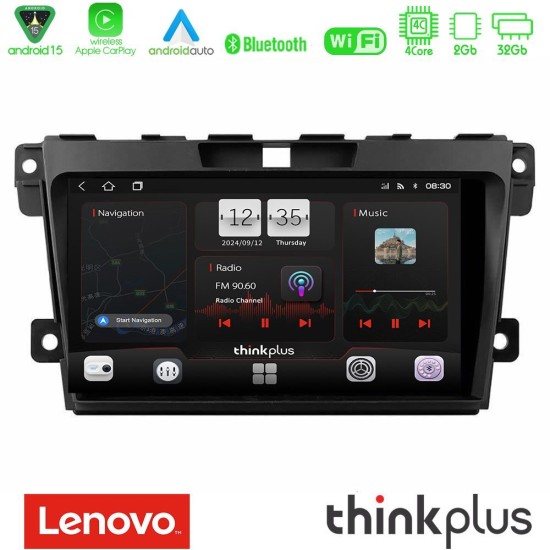 Lenovo Thinkplus Series 4Core Android15 2+32GB  Mazda CX-7 2007-2011 Navigation Multimedia Tablet 9" Με Carplay & Android Auto